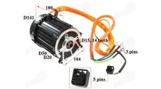 Elektrinio keturračio variklis 60V 2000W tinka HIMOTO HM4