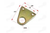 Bracket of hydraulic cylinder for electric cargo tricycle fits KING BOX2SAVIVARTIS JP3900SAV