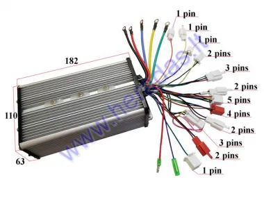 Elektrinio krovininio triračio kontroleris 72V 40A  KING BOX1