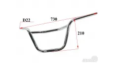 Electric cargo tricycle handlebar suitable for KING BOX3 JP2800