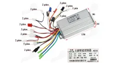 Controller of electric mini quad bike 36V 500WAT for brushless motor system