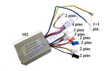 Controller with speed switch for electric mini quad bike 48V 1000W