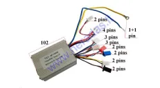 Controller with speed switch for electric mini quad bike 48V 1000W