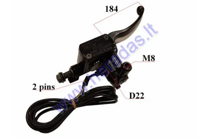 RIGHT SIDE BRAKE LEVER WITH MASTER CYLINDER FOR ELECTRIC MOTOR SCOOTER suitable for CITYCOCO ES8009