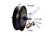 ELECTRIC MOTOR SCOOTER REAR RIM WITH ENGINE 10 INCHES 48V 500W AIRO