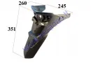 Rear fender for electric scooter suitable for EPICO XZY