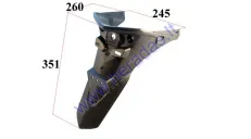 Rear fender for electric scooter suitable for EPICO XZY