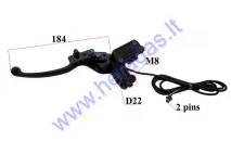 Left SIDE BRAKE LEVER WITH MASTER CYLINDER FOR ELECTRIC MOTOR SCOOTER suitable for CITYCOCO ES8009