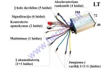 Controler for motor scooter  48V 350WAT  ROCKY