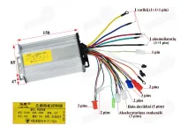 Elektrinio motorolerio kontroleris  48V 500WAT  ROCKY 2021-2022 metų modeliams