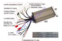 Controler for electric motor scooter 60V 1500WAT CITYCOCO