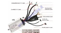 Elektrinio motorolerio  kontroleris 72V 2000W tinka   HAWK su ličio jonų baterijomis