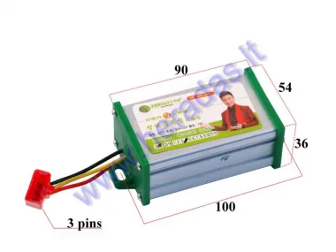 Voltage converter for electric scooter 72V/12V