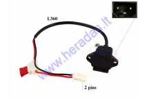 Electric scooter charging socket with fuse suitable for Rocky, Airo from 2021.10