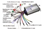 Controller for electric scooter, motorcycle, scooter 60V 30A 1000W sinusoidal 12 tube