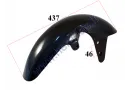 FRONT FENDER FOR ELECTRIC MOTOR SCOOTER, FIT TO MIKU MAX