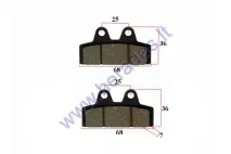 Electric motor scooter brake pads for CITYCOCO