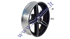 Elektrinio motorolerio  priekinis ratas   MIKU MAX 10colių MT2.15X10