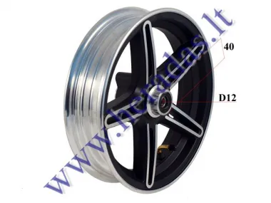 Elektrinio motorolerio  priekinis ratas   MIKU MAX 10colių MT2.15X10