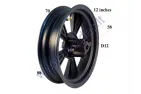 Front rim for electric scooter ROBO