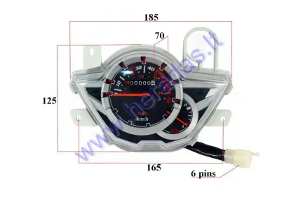 Dashboard for electric scooter E-SMART