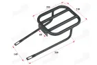 Rear storage box holder for electric scooter fits HIMOTO HM2