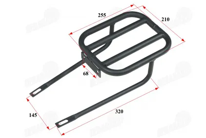 Rear storage box holder for electric scooter fits HIMOTO HM2