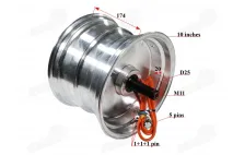 Electric motor of electric scooter, wheel aluminum 10 inches 60V 1500W fits HIMOTO HM2