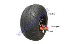 ELECTRIC MOTOR SCOOTER ELECTRIC MOTOR WHEEL, FOR CITYCOCO,  ES8004 with tyre 60V 1500W 18x9.5-8 225/55-8