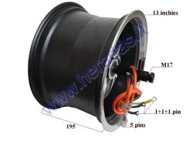 ELECTRIC MOTOR SCOOTER ELECTRIC MOTOR WHEEL, FOR CITYCOCO 60V 2 KW CITYCOCO  ES8007