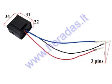 Turn relay with an audible signal for electric scooter, motorcycle CITYCOCO ES8004 registered