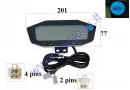 ELECTRIC MOTOR SCOOTER PANEL - SPEEDOMETER, ODOMETER, CHARGE INDICATOR 60V fits CITYCOCOES8008  3,9KW