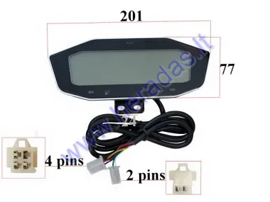 ELECTRIC MOTOR SCOOTER PANEL - SPEEDOMETER, ODOMETER, CHARGE INDICATOR 60V FIT TO CITYCOCO ES8004,ES8008 UNTIL 2022 YEARS