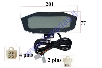 ELECTRIC MOTOR SCOOTER PANEL - SPEEDOMETER, ODOMETER, CHARGE INDICATOR 60V FIT TO CITYCOCO ES8004,ES8008 UNTIL 2022 YEARS