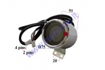 ELECTRIC MOTOR SCOOTER PANEL - SPEEDOMETER, ODOMETER, CHARGE INDICATOR 60V FIT TO CITYCOCO