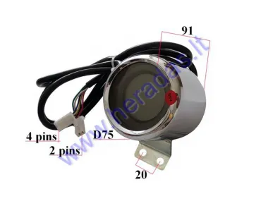 ELECTRIC MOTOR SCOOTER PANEL - SPEEDOMETER, ODOMETER, CHARGE INDICATOR 60V FIT TO CITYCOCO