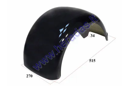 Rear plastic fender for electric scooter suitable for CITYCOCO 1500W (not registrated))