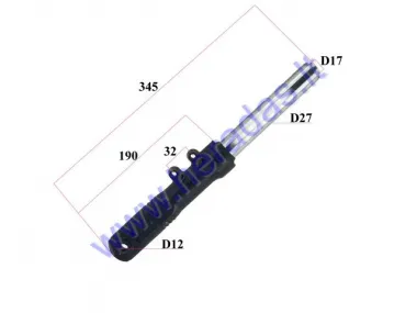FRONT SHOCK ABSORBER FOR ELECTRIC MOTOR SCOOTER RIGHT SIDE, FIT TO CITYCOCO