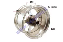 Rim front for  electric motorscooter  CITYCOCO ES8008 J12XMT7.0 12 inches. Tyre 215/40-12  R12