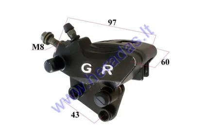 Front brake caliper for electric motor scooter CITYCOCO