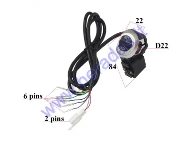 LIGHT SWITCH FOR ELECTRIC SCOOTER FITS CITYCOCO ES8004,ES8018,ES8008 SINCE 2022 M