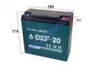 Battery for electric scooter-trike 12V 20Ah suitable for MS03,MS04EPICO,ROCKY,AIRO analoque 6DZM20