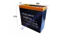 BATTERY FOR ELECTRIC SCOOTER-TRIKE 12V 30AH SUITABLE FOR MS03, MS04, EPICO, ROCKY, AIRO 6-DZF-23