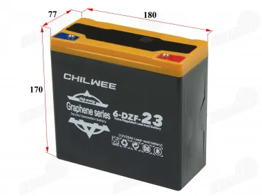 BATTERY FOR ELECTRIC SCOOTER-TRIKE 12V 23AH SUITABLE FOR MS03, MS04, EPICO, ROCKY, AIRO 6-DZF-23