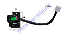 SWITCH ASSEMBLY FOR ELECTRIC MOTOR SCOOTER INDICATOR/HORN/LIGHTS MS03ROF with roof