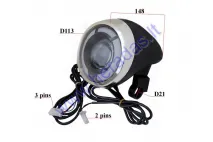 Front light for electric motor scooter 12V fits CITYCOCO ES8004 display 60V without speed indicator, with LED battery indicator