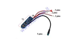 Dashboard display for electric kick scooter 36V 250WAT for model ELESMART E3