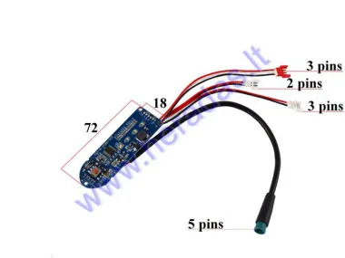 Dashboard display for electric kick scooter 36V 250WAT for model ELESMART E3