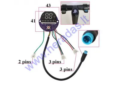 DISPLAY FOR ELECTRIC SCOOTER 36V 250WAT