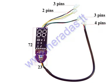 Elektrinio paspirtuko, skuterio 365 elektroninis displėjus